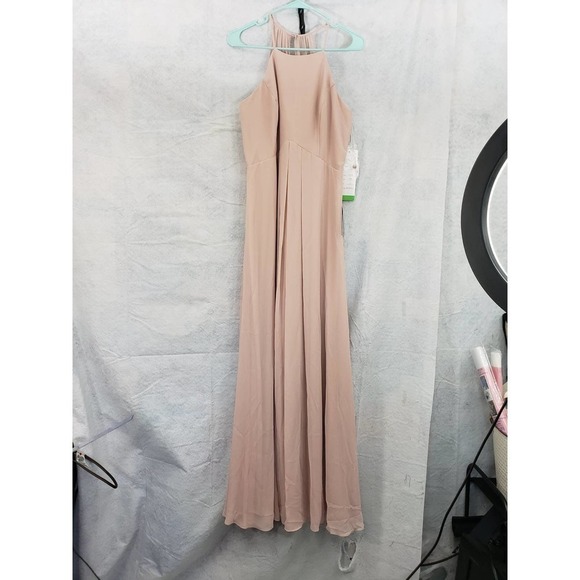 Levkoff (Nordstrom) blush pink 12 formal dress NWT floor length - Picture 2 of 6